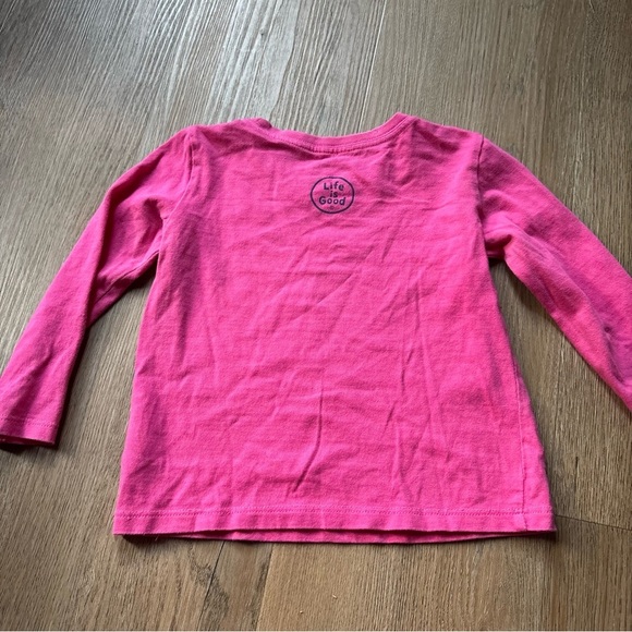 Life Is Good One Of A Kind Pink Unicorn Long Sleeve Size 2 Toddler - Picture 5 of 5